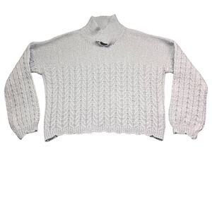 Twik Par Simons Sweater Top M/L Mohair Blend Long Sleeve Loose Knit